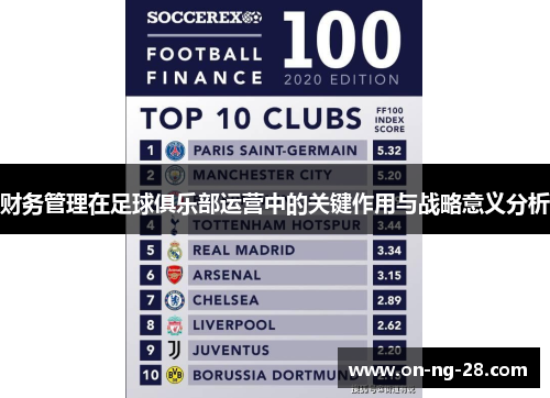 财务管理在足球俱乐部运营中的关键作用与战略意义分析 财务管理在足球俱乐部运营中的关键作用与战略意义分析